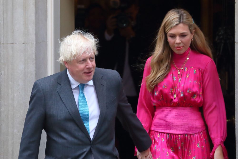 Boris and Carrie Johnson, pictured in September 2022